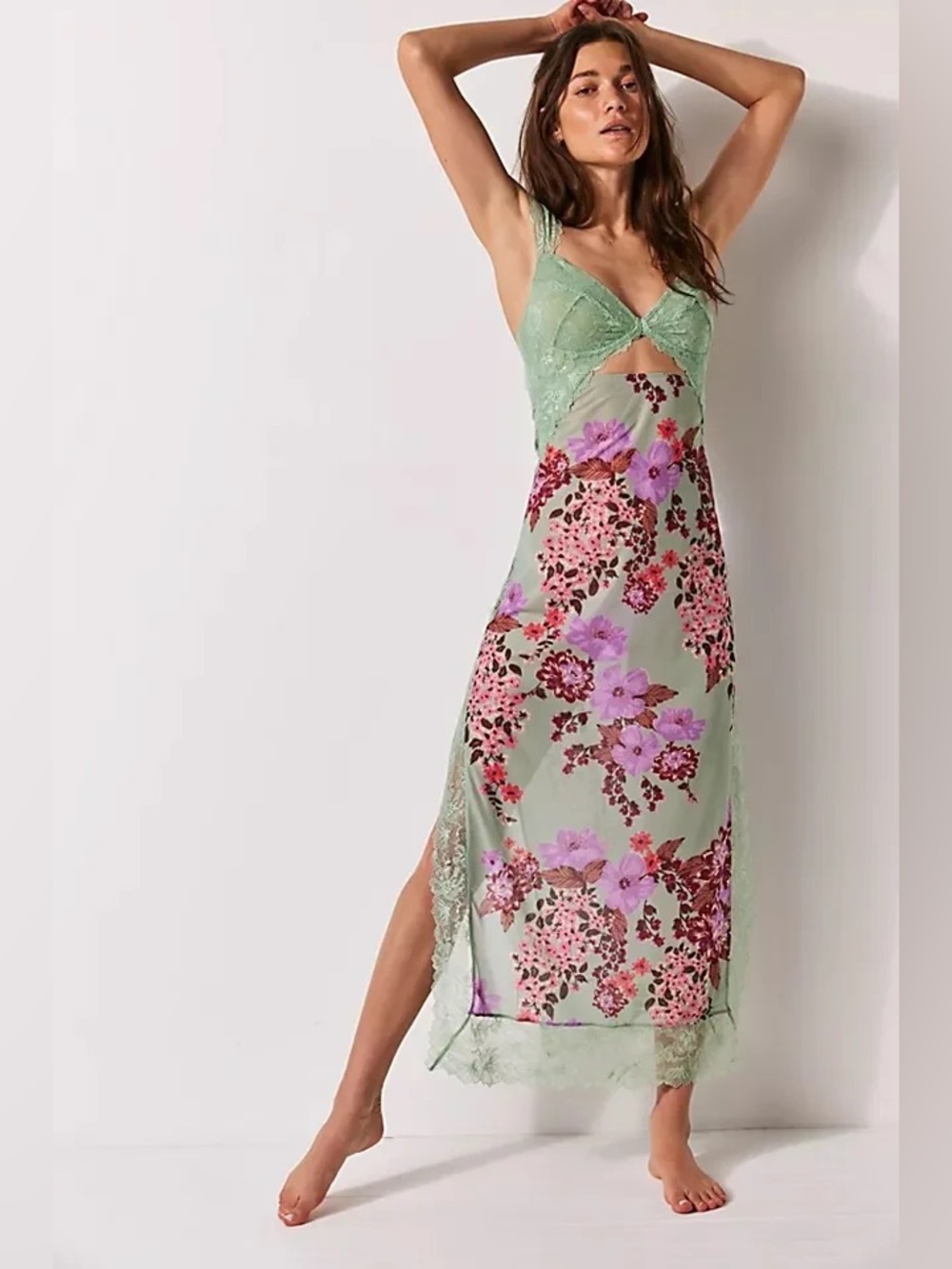 Free People Suddenly Fine Maxi Slip Dress